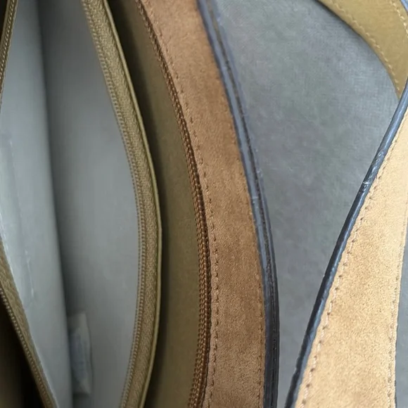 Mondani Vintage Brown Suede Shoulder Bag - Picture 7 of 7